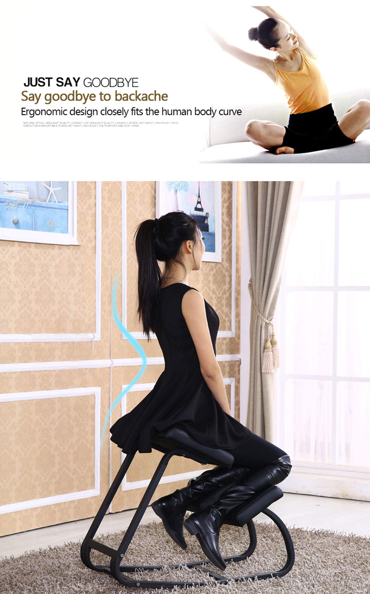 Amazon｜ひざまずく椅子、人間工学に基づいたひざまずく椅子の